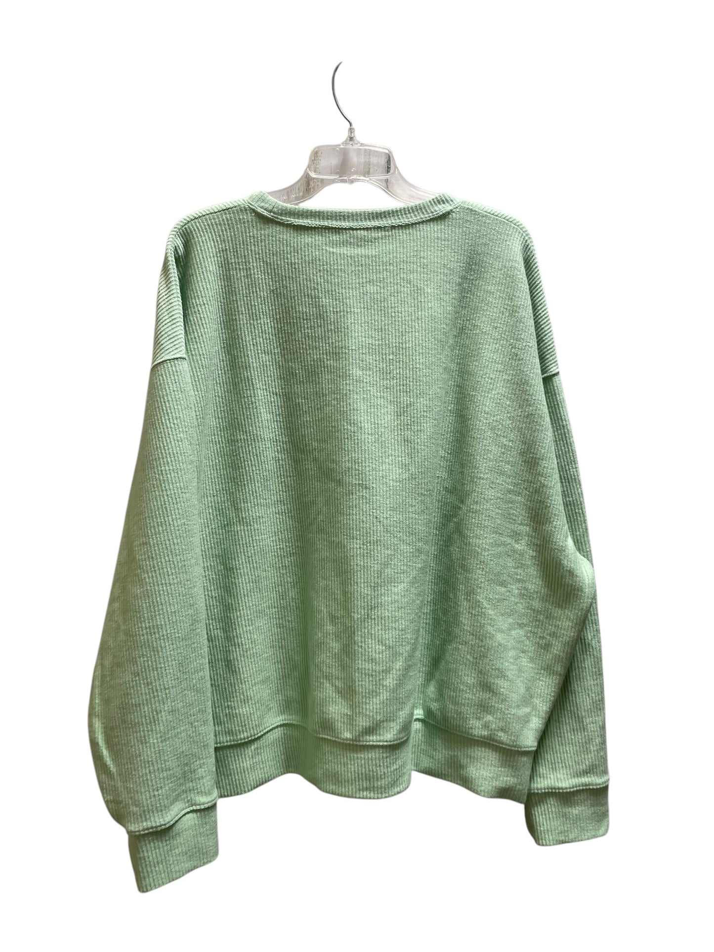 Top Long Sleeve By Pink In Green, Size: Xl