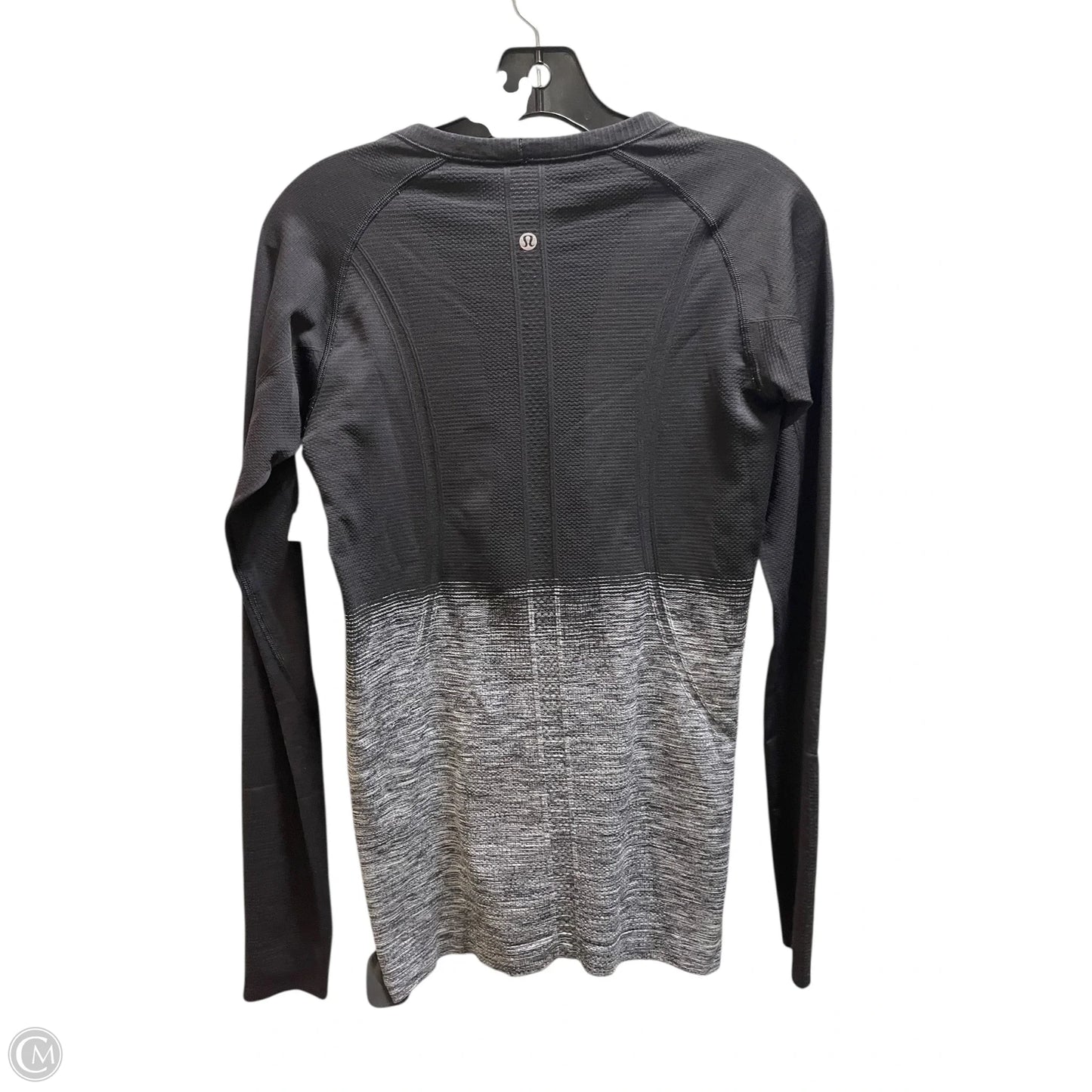 Athletic Top Long Sleeve Collar By Lululemon In Black, Size: 8
