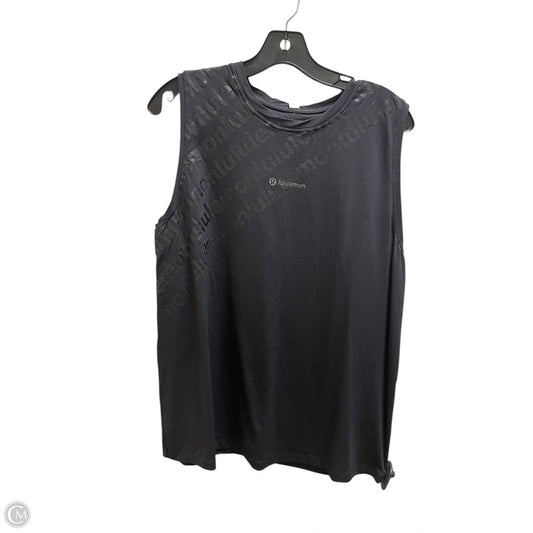Athletic Tank Top By Lululemon In Black, Size: 8