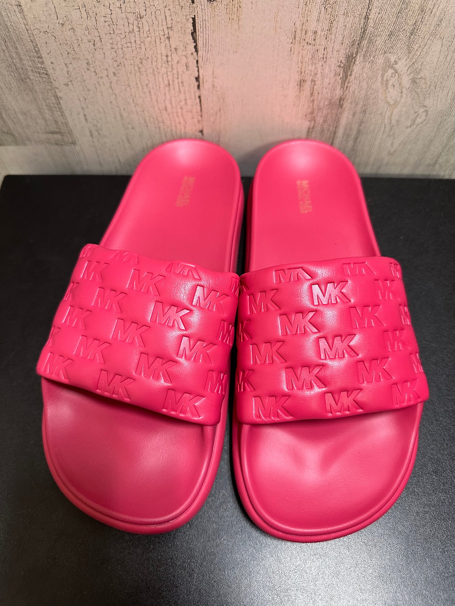 Pink Sandals Flats Michael By Michael Kors, Size 10