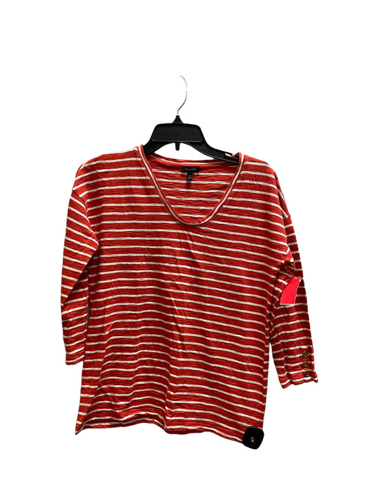 Top Long Sleeve By Talbots In Striped Pattern, Size: Xs