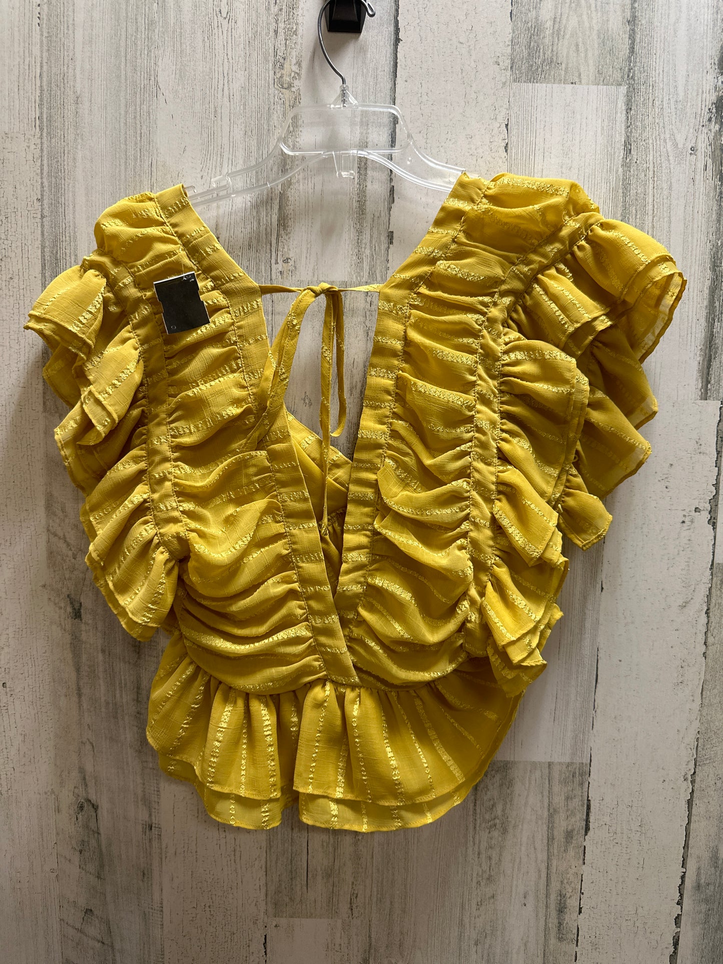 Yellow Top Short Sleeve Favlux, Size S