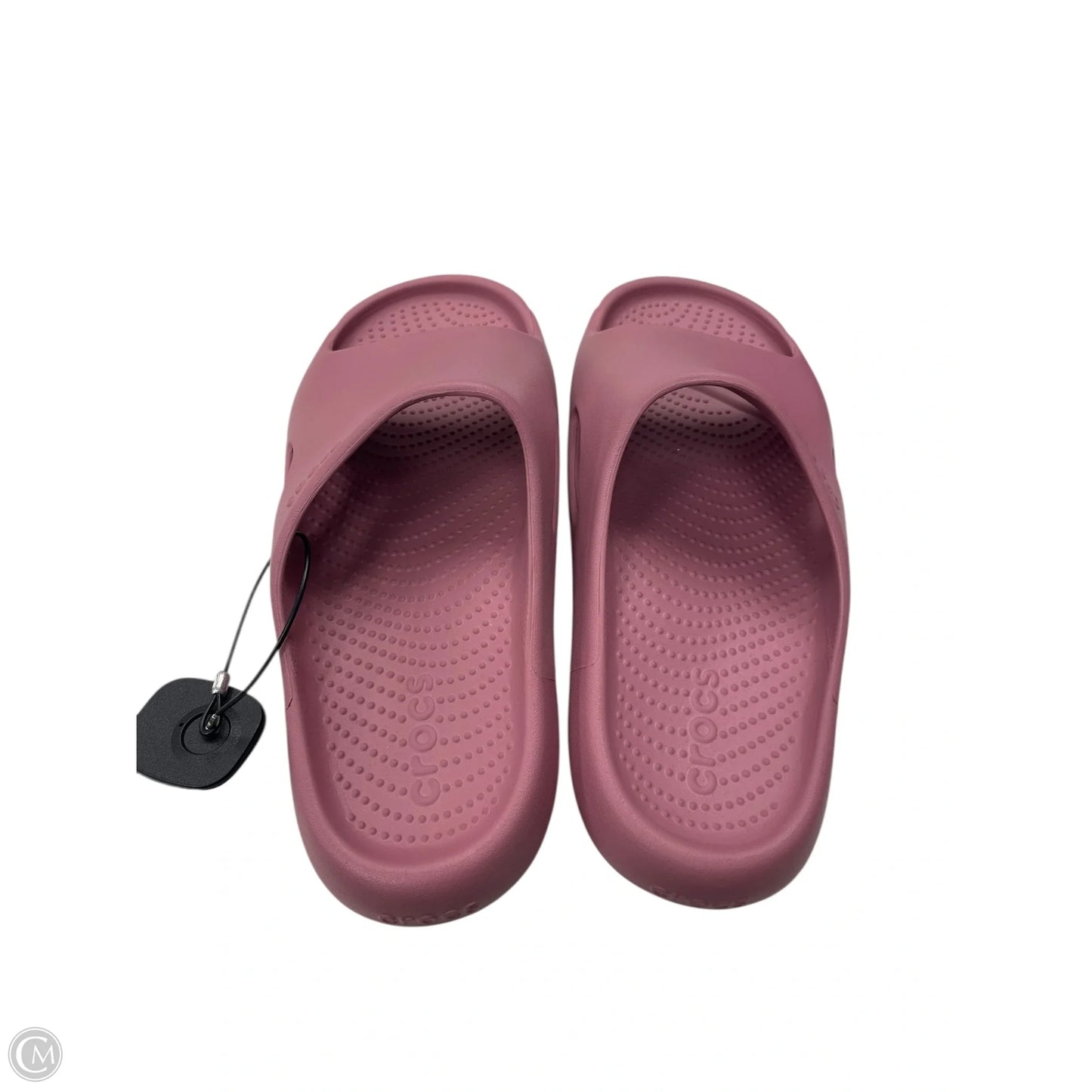 Sandals Flats By Crocs In Pink, Size: 11