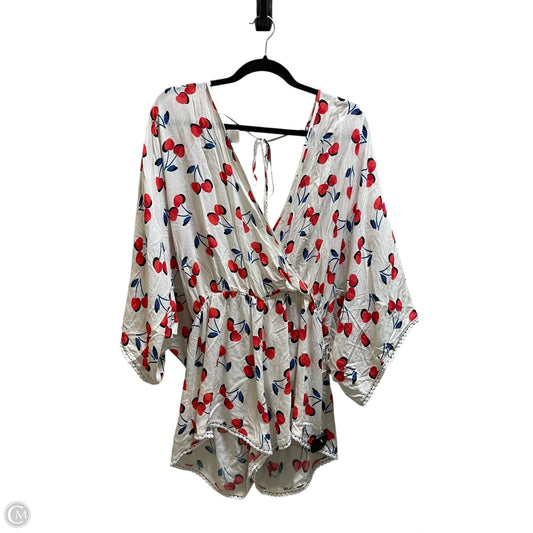 Swimwear Cover-up Designer By Kate Spade In White, Size: L