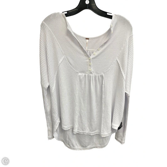 Top Long Sleeve By Free People In White, Size: Xs