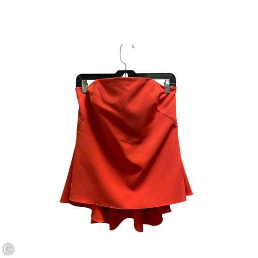 Top Sleeveless Designer By Milly In Orange, Size: S
