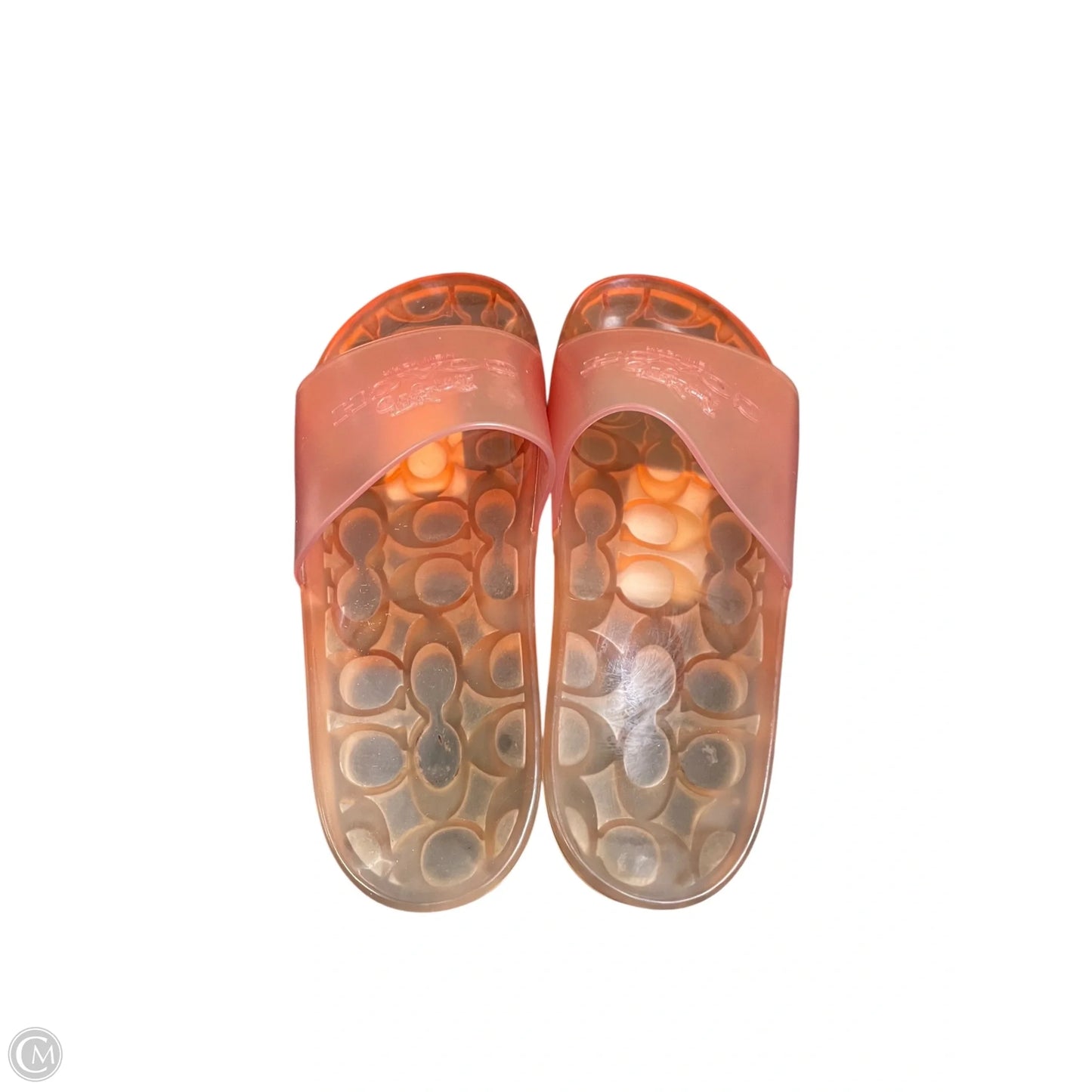 Sandals Designer By Coach In Orange, Size: 8