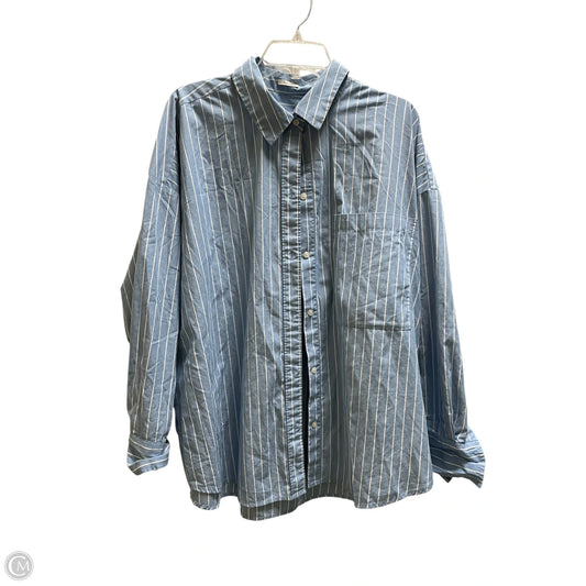 Top Long Sleeve By Abercrombie And Fitch In Blue, Size: Xl