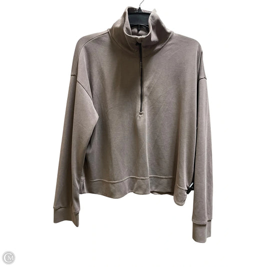 Athletic Jacket By Athleta In Brown, Size: L