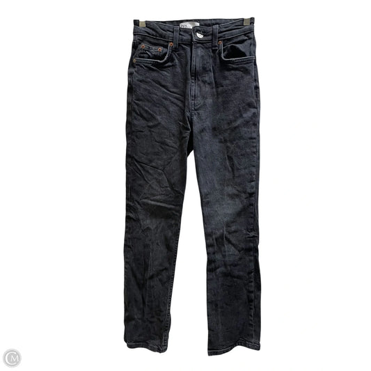 Jeans Straight By Zara In Black, Size: 0