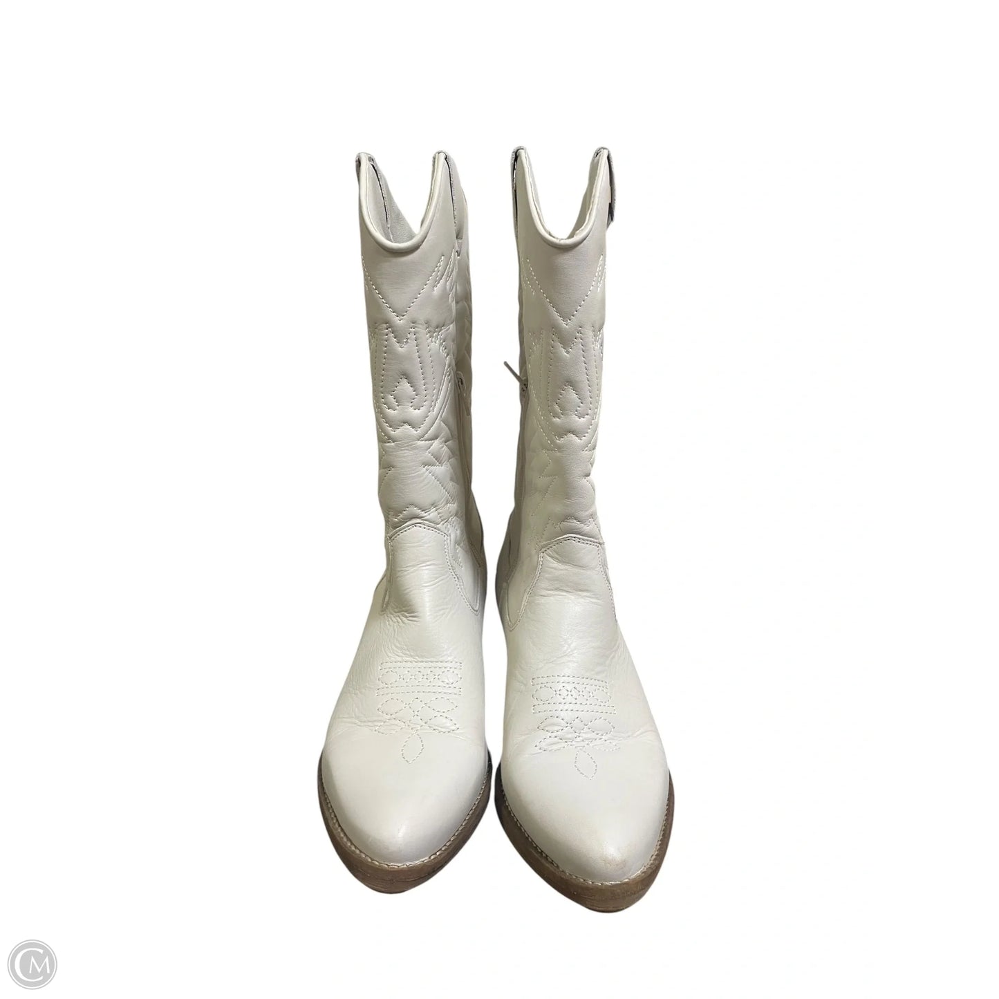 Boots Western By Steve Madden In Cream, Size: 11