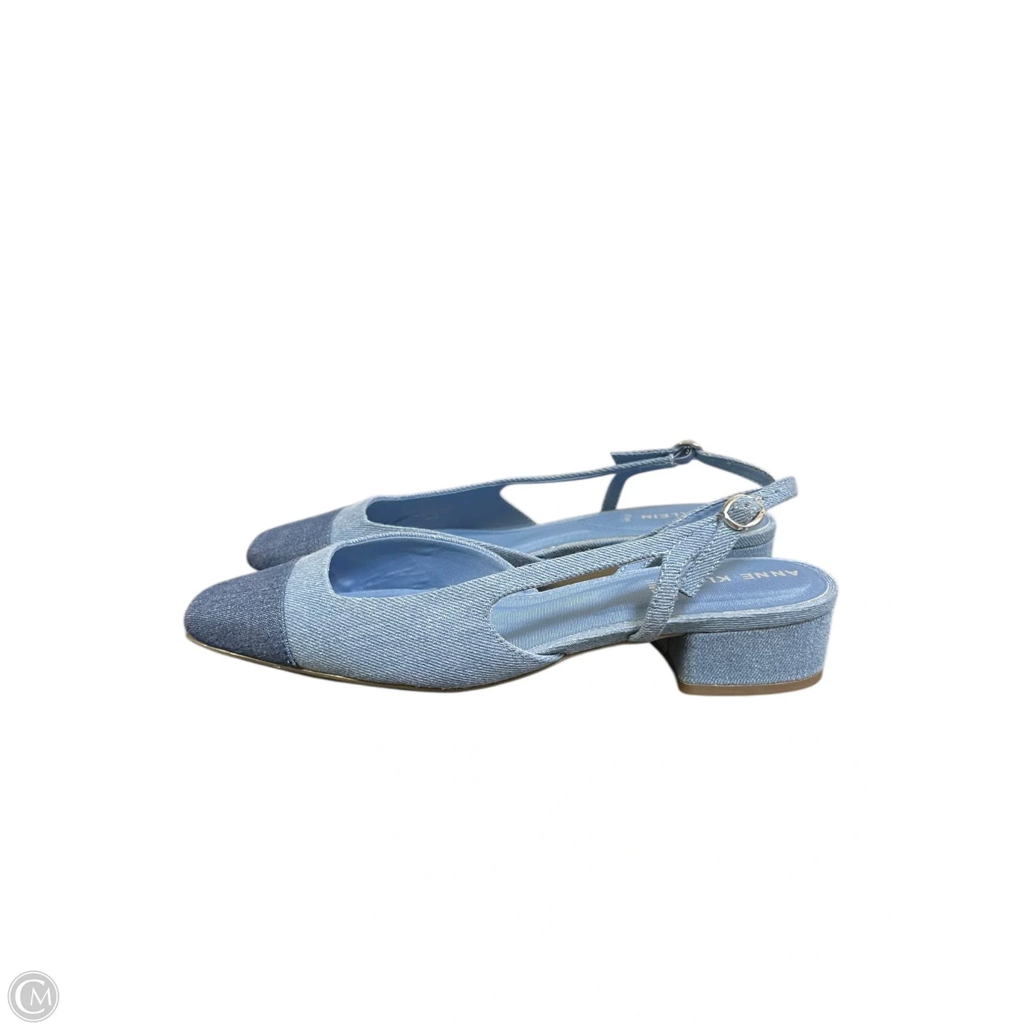 Shoes Flats By Anne Klein In Blue Denim, Size: 8