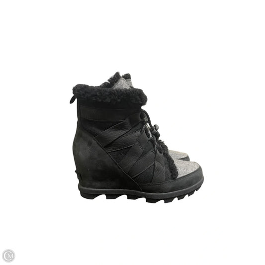 Boots Ankle Heels By Sorel In Black, Size: 8