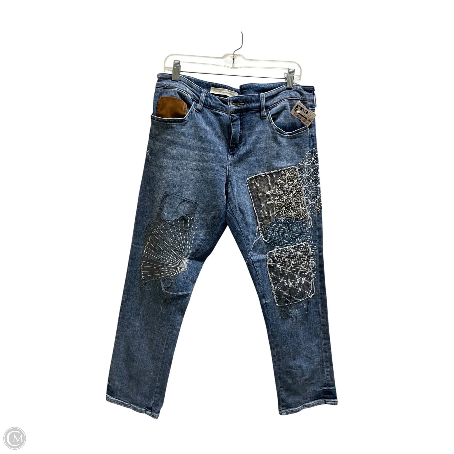 Jeans Straight By Pilcro In Blue Denim, Size: 12