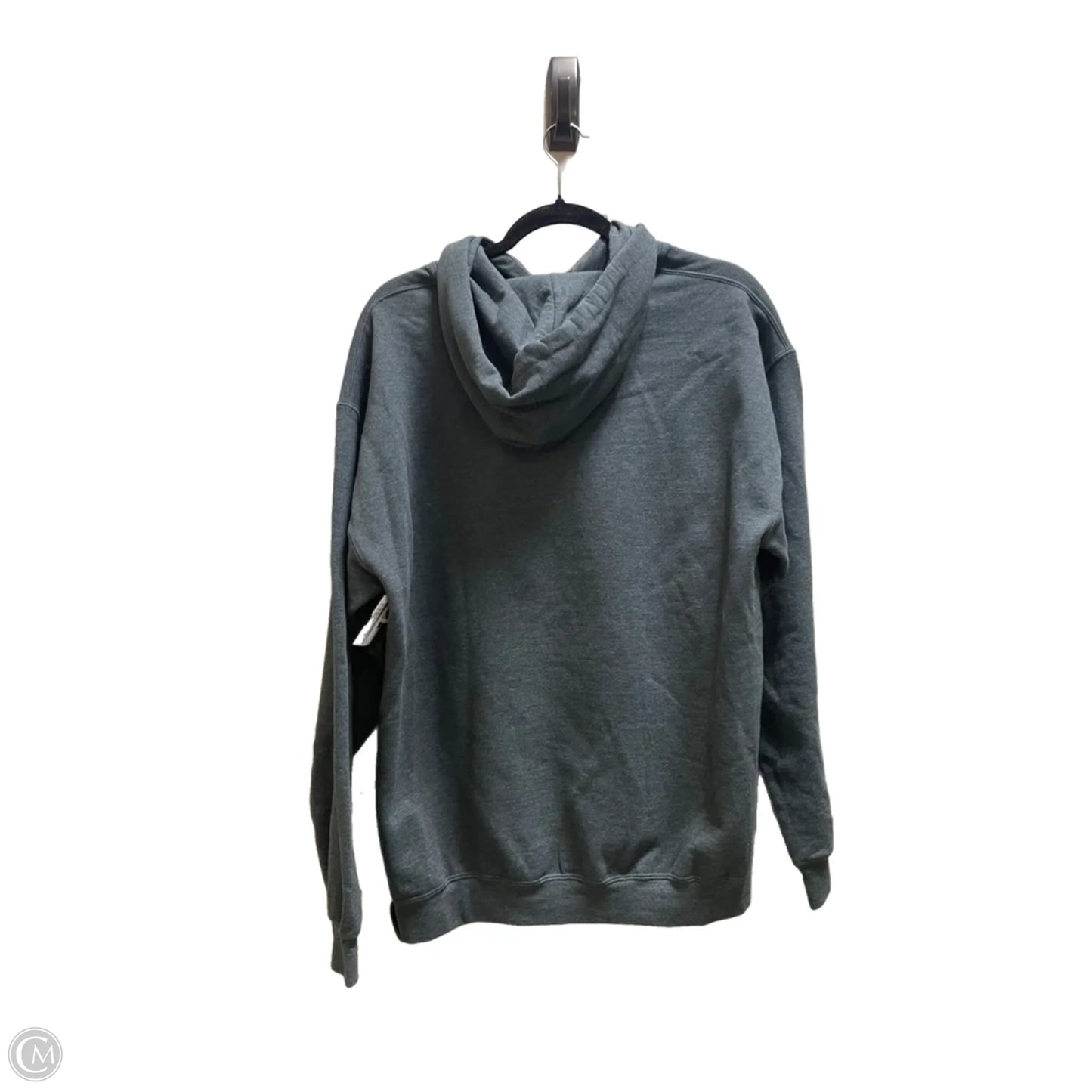Sweatshirt Hoodie By Gildan In Grey, Size: L