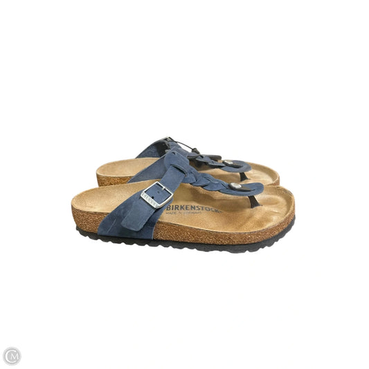Sandals Flats By Birkenstock In Blue, Size: 5
