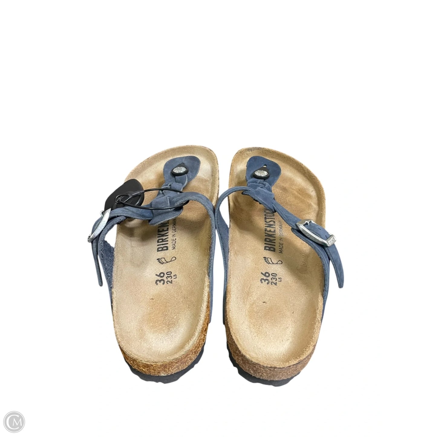 Sandals Flats By Birkenstock In Blue, Size: 5