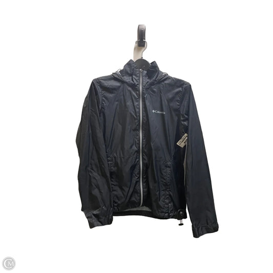 Jacket Windbreaker By Columbia In Black, Size: M