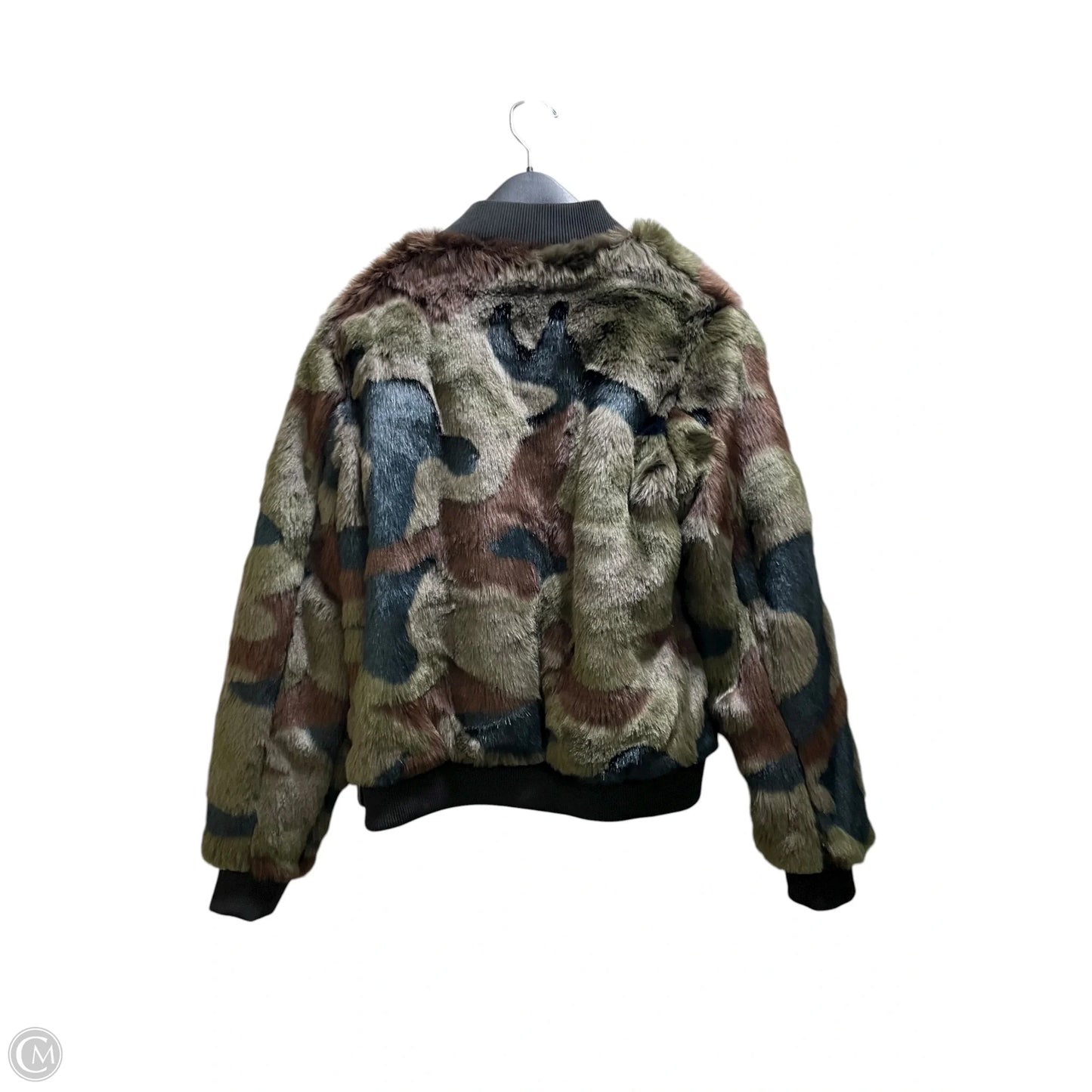 Jacket Faux Fur & Sherpa By Marrakech In Green, Size: S