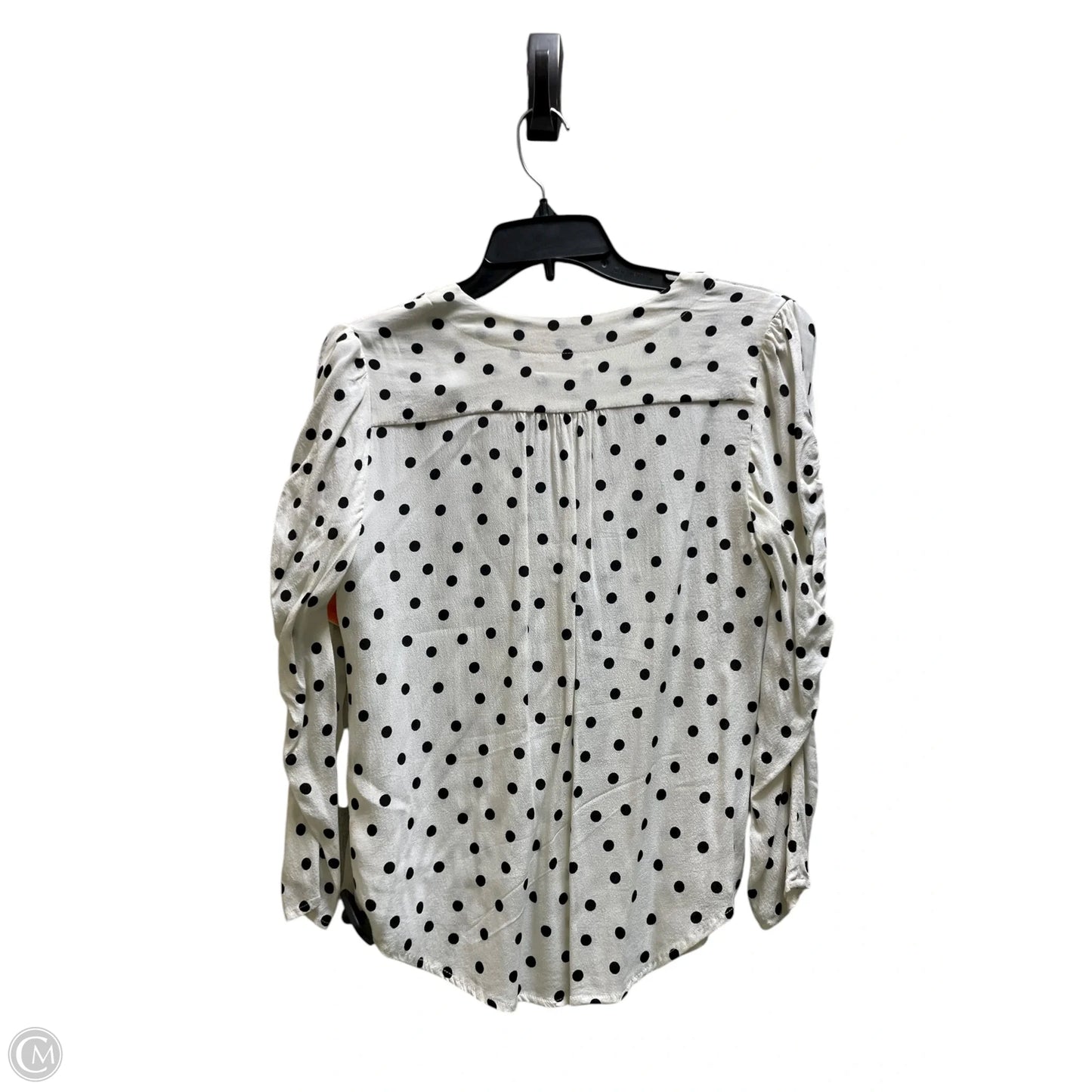 Top Long Sleeve By Maeve In Polkadot Pattern, Size: S