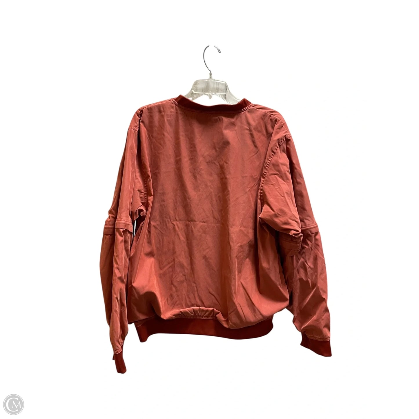 Athletic Sweatshirt Collar By Weatherproof In Red, Size: L