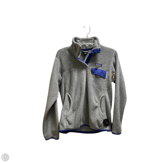 Sweatshirt Collar By Patagonia In Grey, Size: M