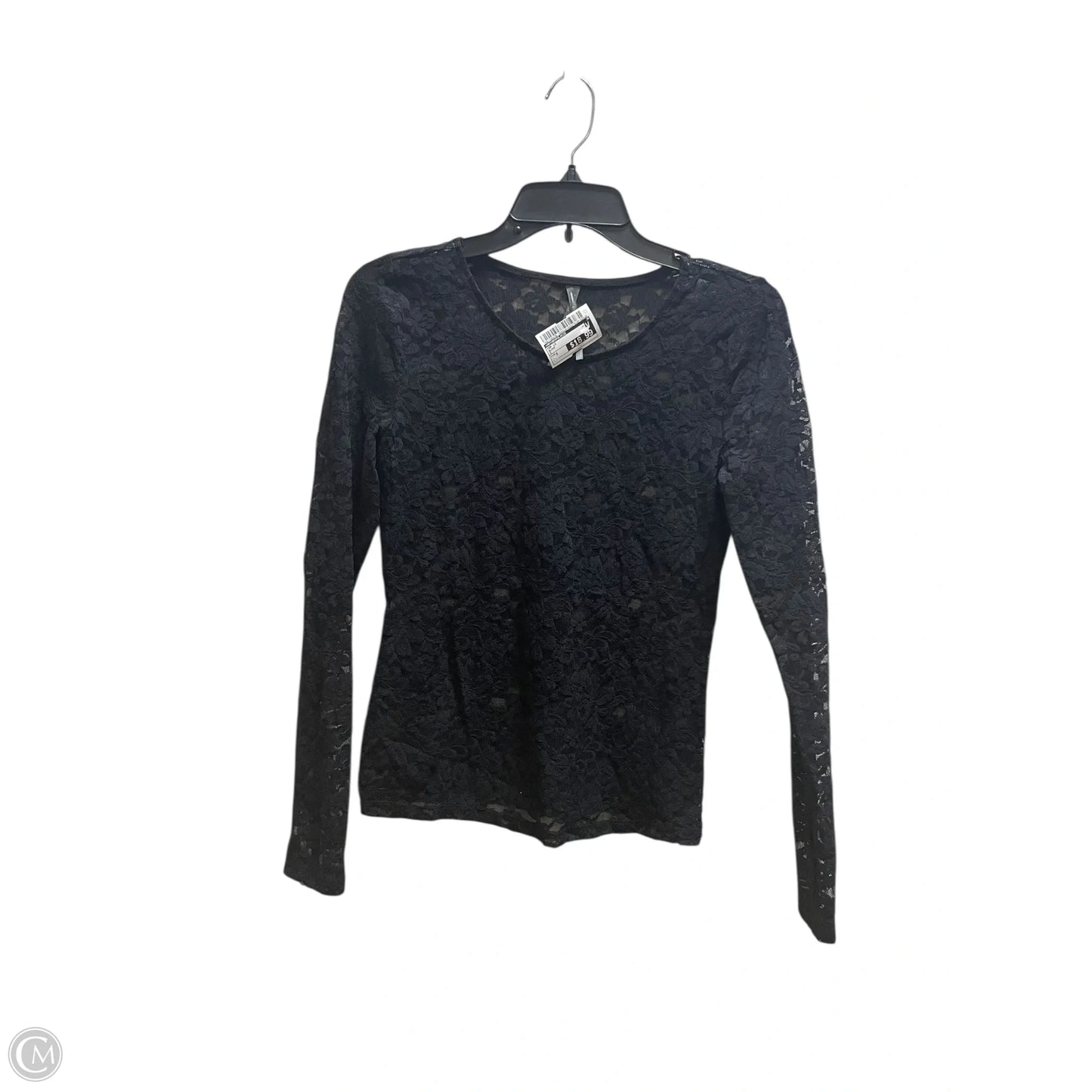 Top Long Sleeve By Anthropologie In Black, Size: S
