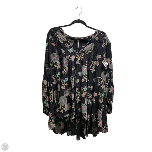 Top Long Sleeve By Free People In Black, Size: Xs