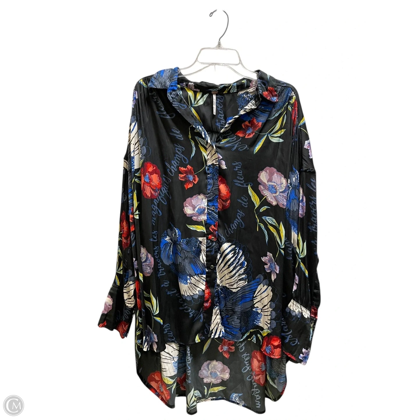 Top Long Sleeve By Free People In Black, Size: M