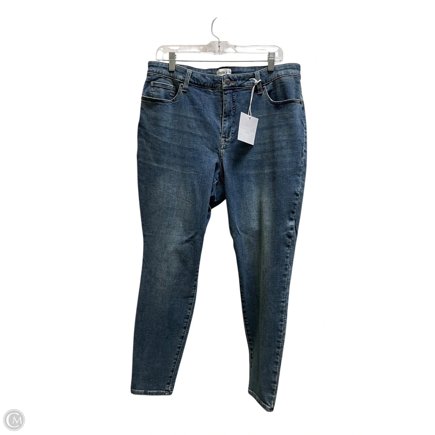 Jeans Skinny By Pistola In Blue Denim, Size: 16