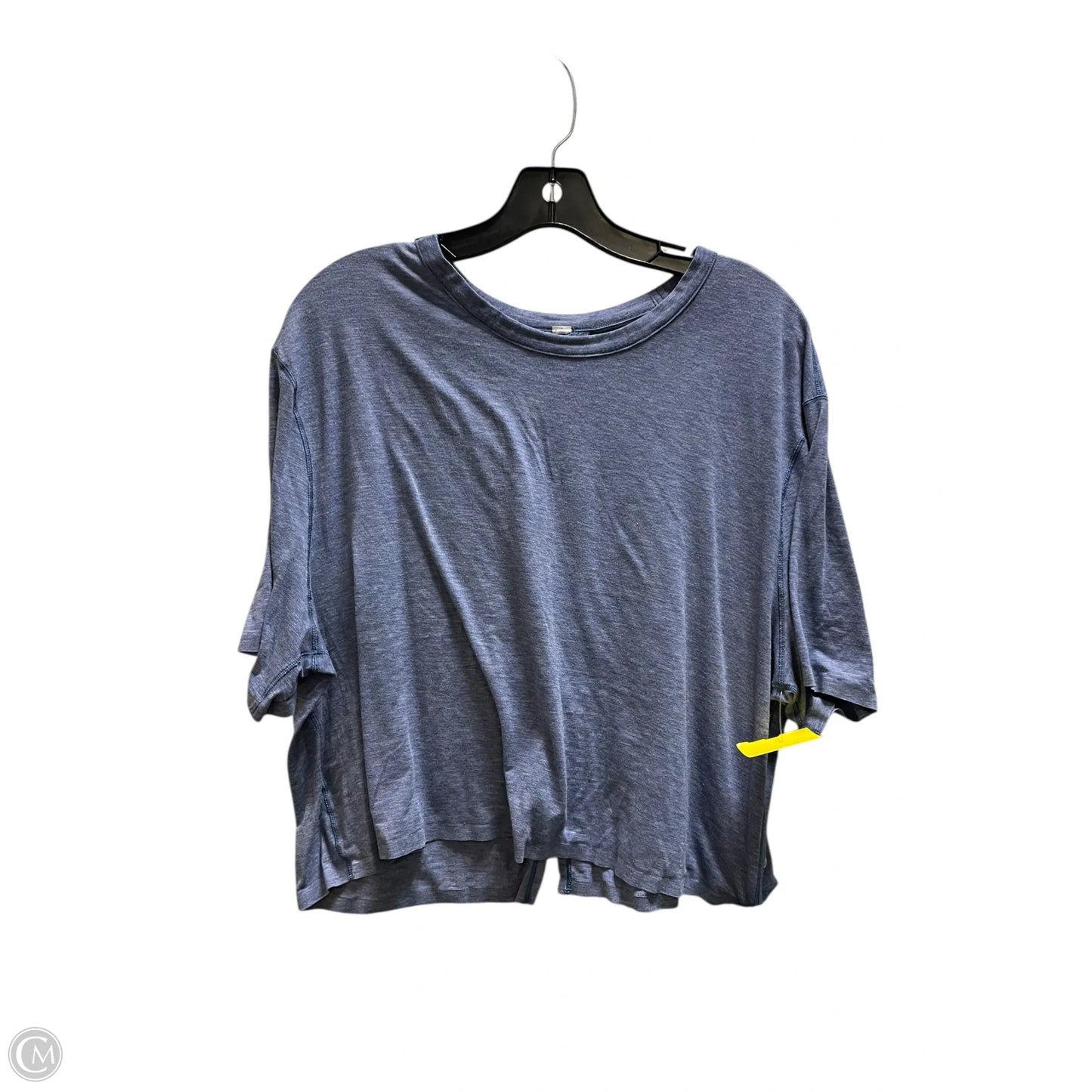 Athletic Top Short Sleeve By Lululemon In Blue, Size: M