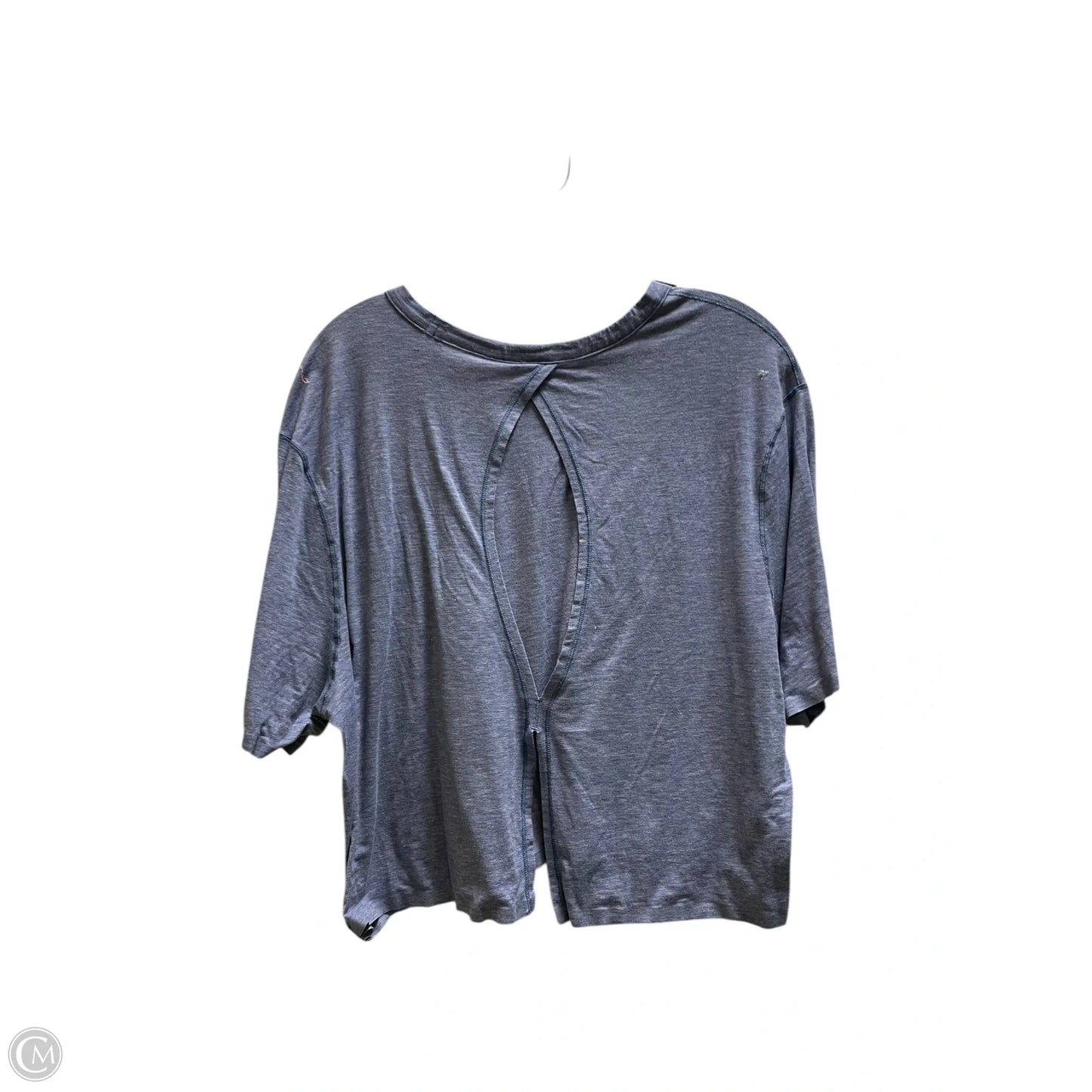 Athletic Top Short Sleeve By Lululemon In Blue, Size: M