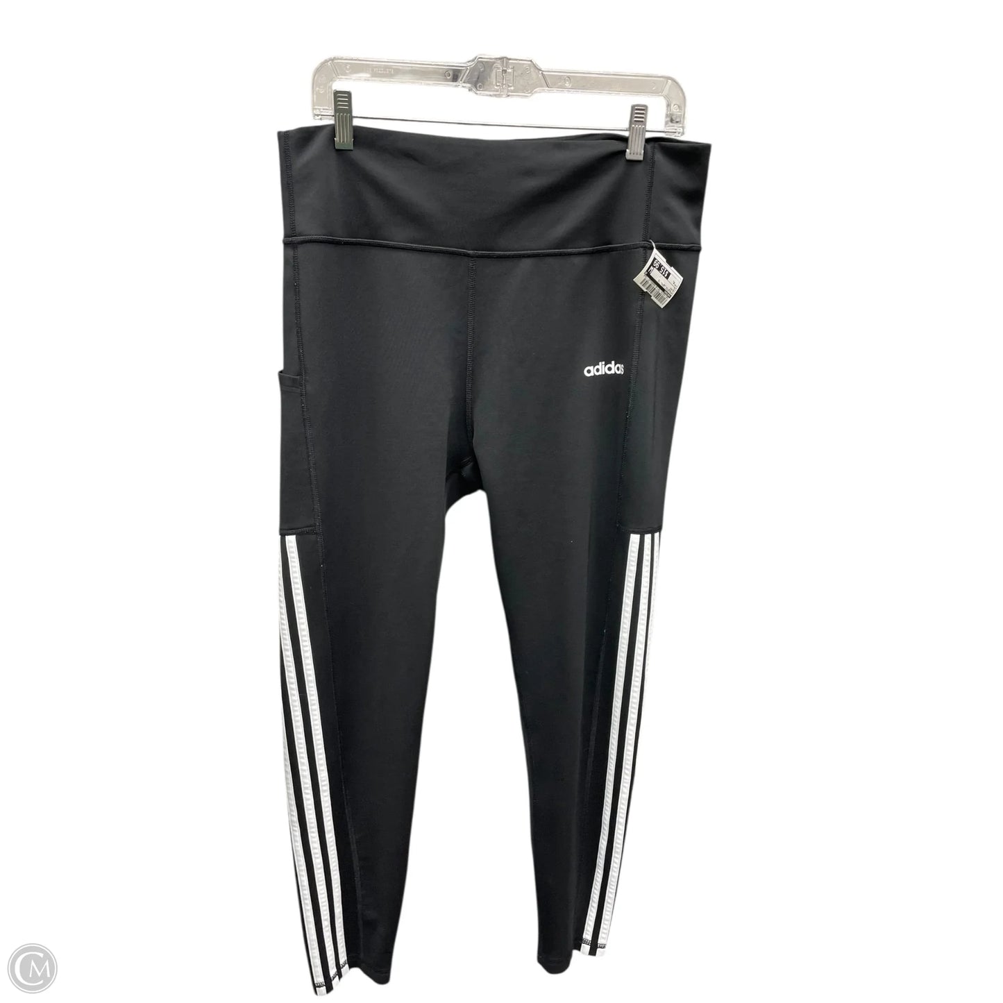 Athletic Leggings By Adidas In Black, Size: Xl
