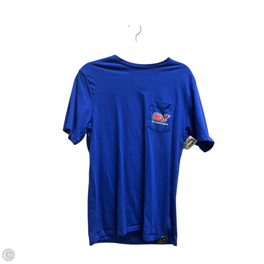 Top Short Sleeve By Vineyard Vines In Blue, Size: M