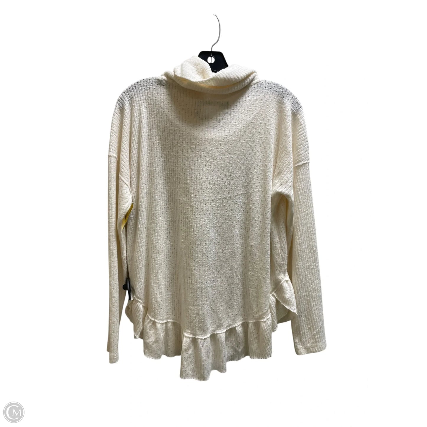 Top Long Sleeve By Clothes Mentor In Cream, Size: S
