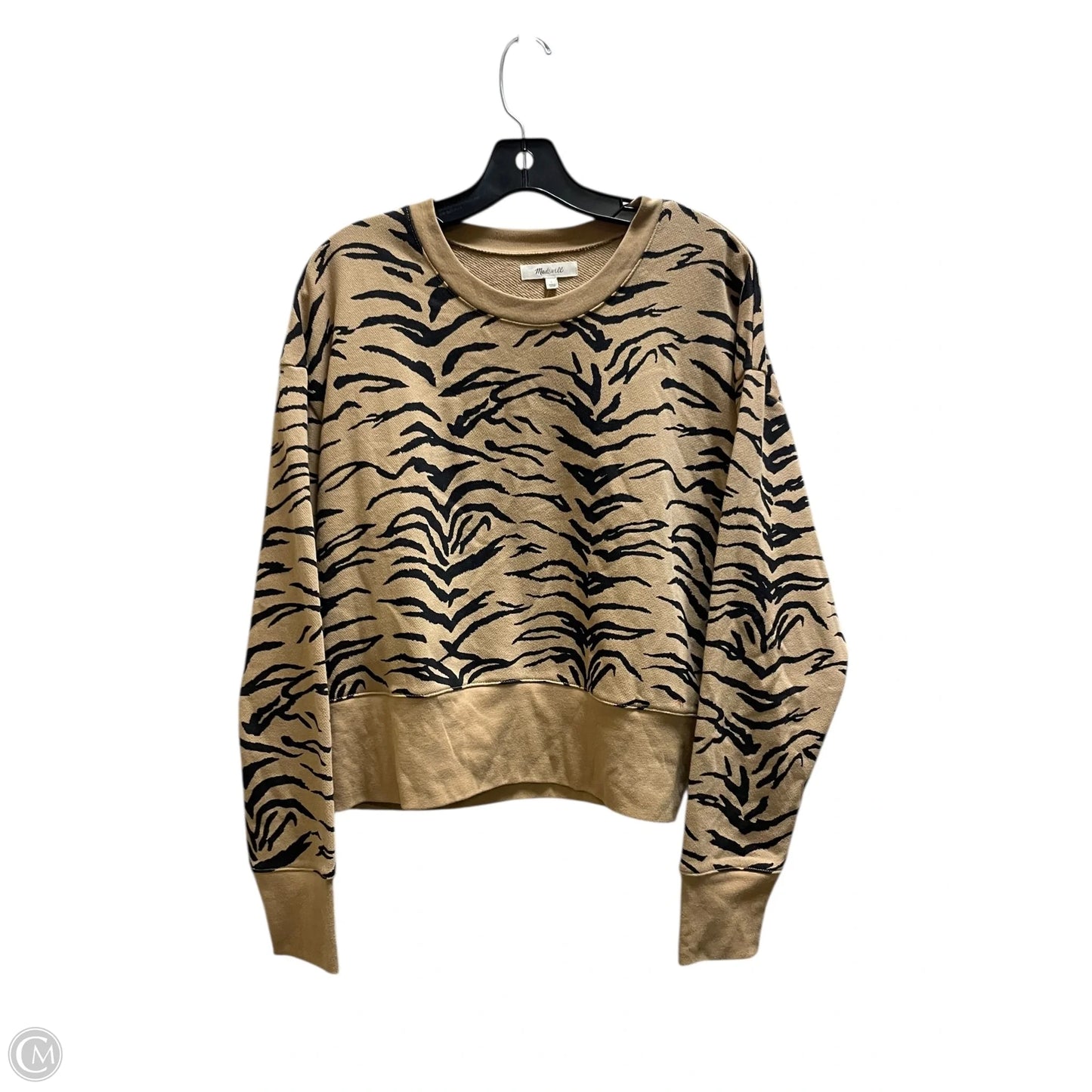 Sweatshirt Crewneck By Madewell In Zebra Print, Size: L