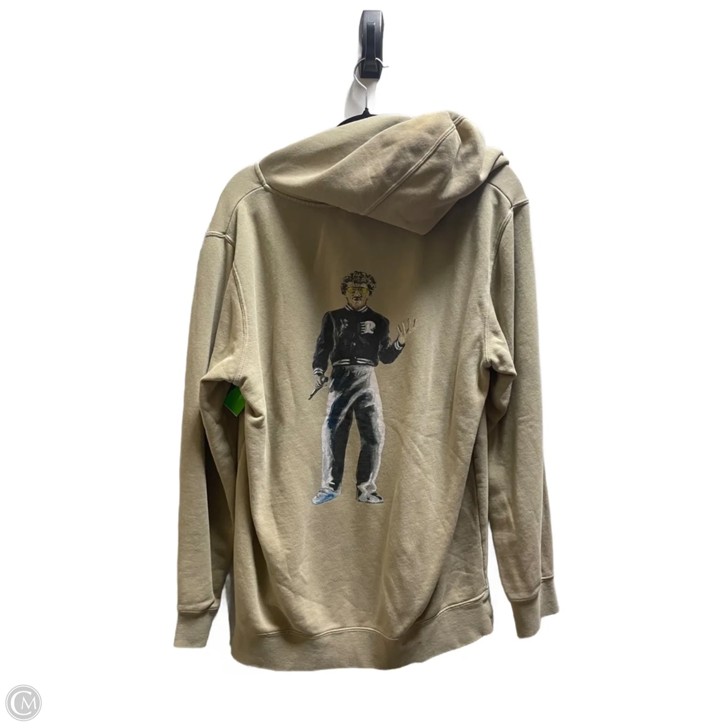 Sweatshirt Hoodie By Clothes Mentor In Tan, Size: M