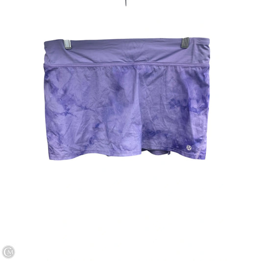 Athletic Skirt By Lululemon In Purple, Size: 8