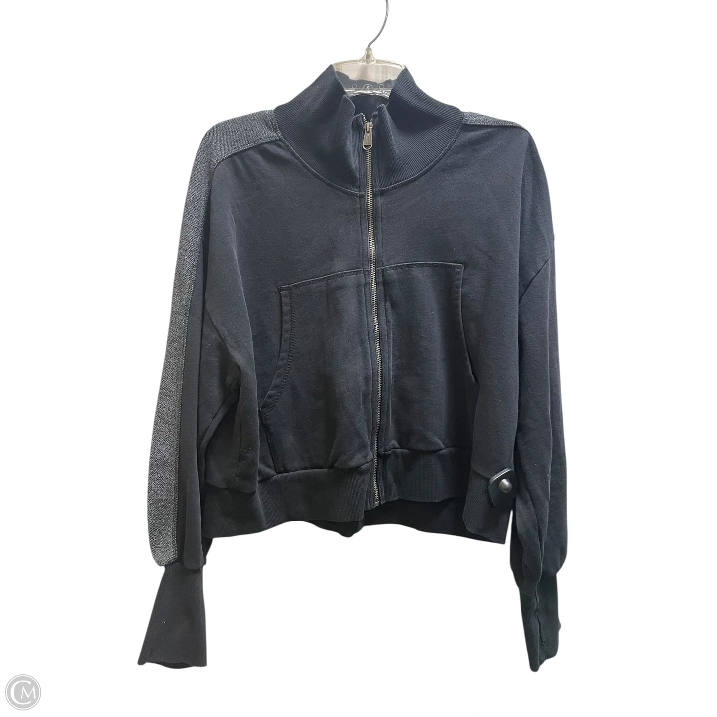 Sweatshirt Collar By Free People In Black, Size: M