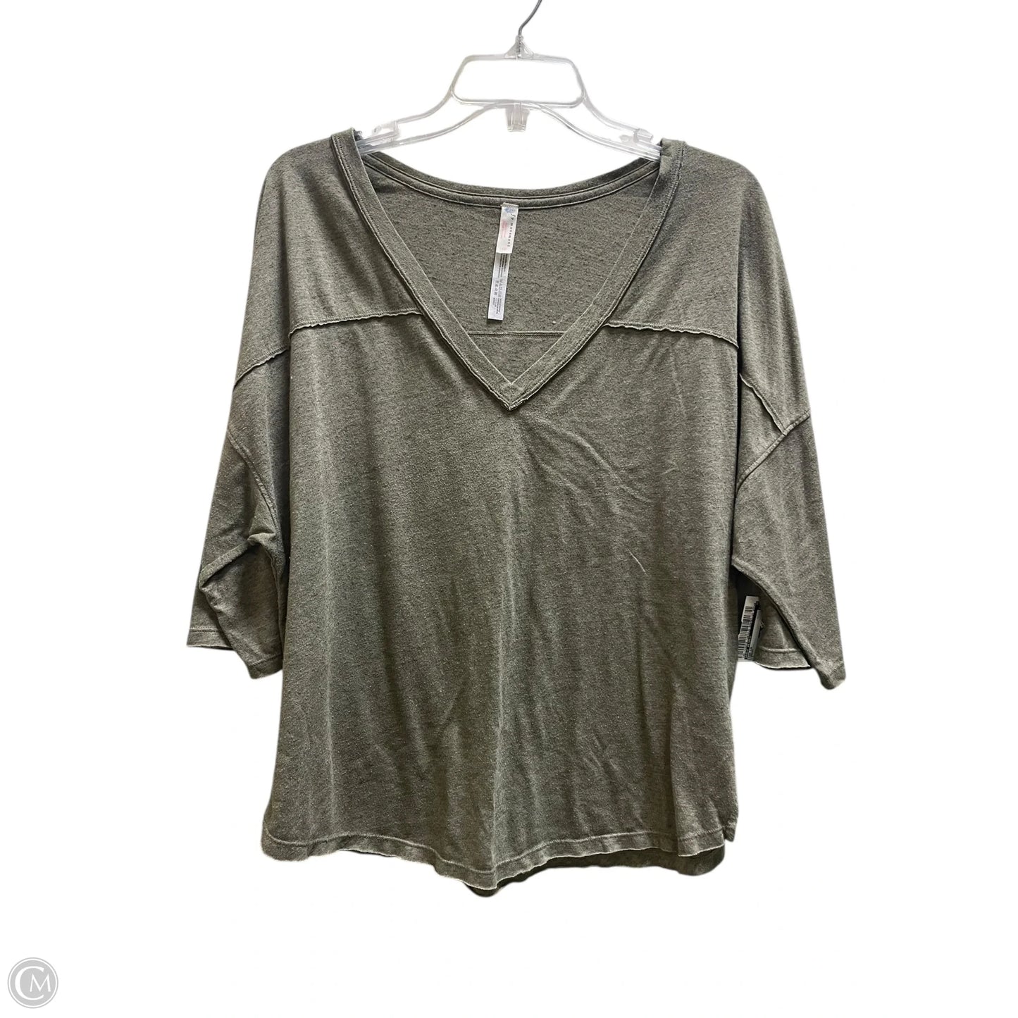 Top Long Sleeve By Free People In Green, Size: S