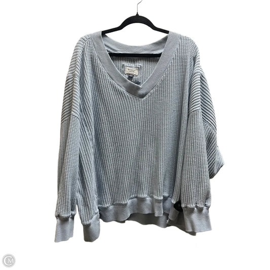 Top Long Sleeve By American Eagle In Blue, Size: 2x