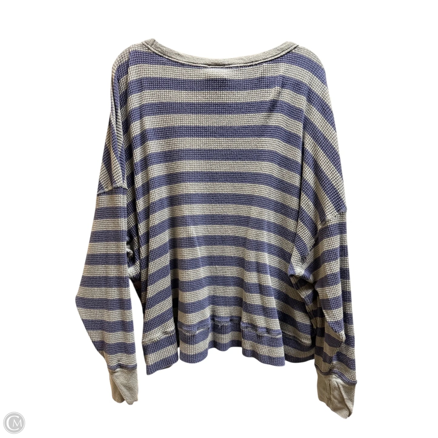 Top Long Sleeve By Offline By Aerie In Striped Pattern, Size: 2x