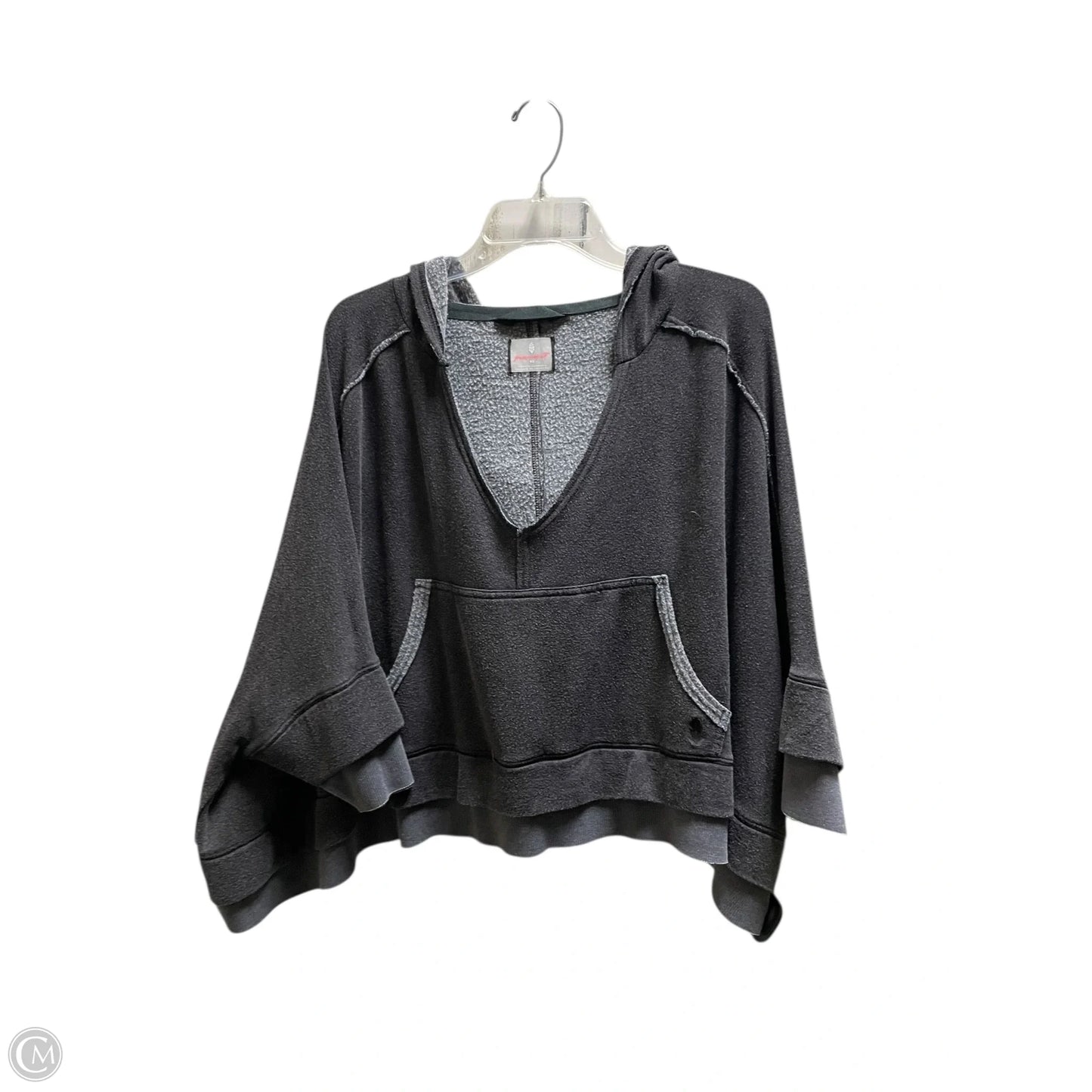 Sweatshirt Hoodie By Free People In Grey, Size: Xs