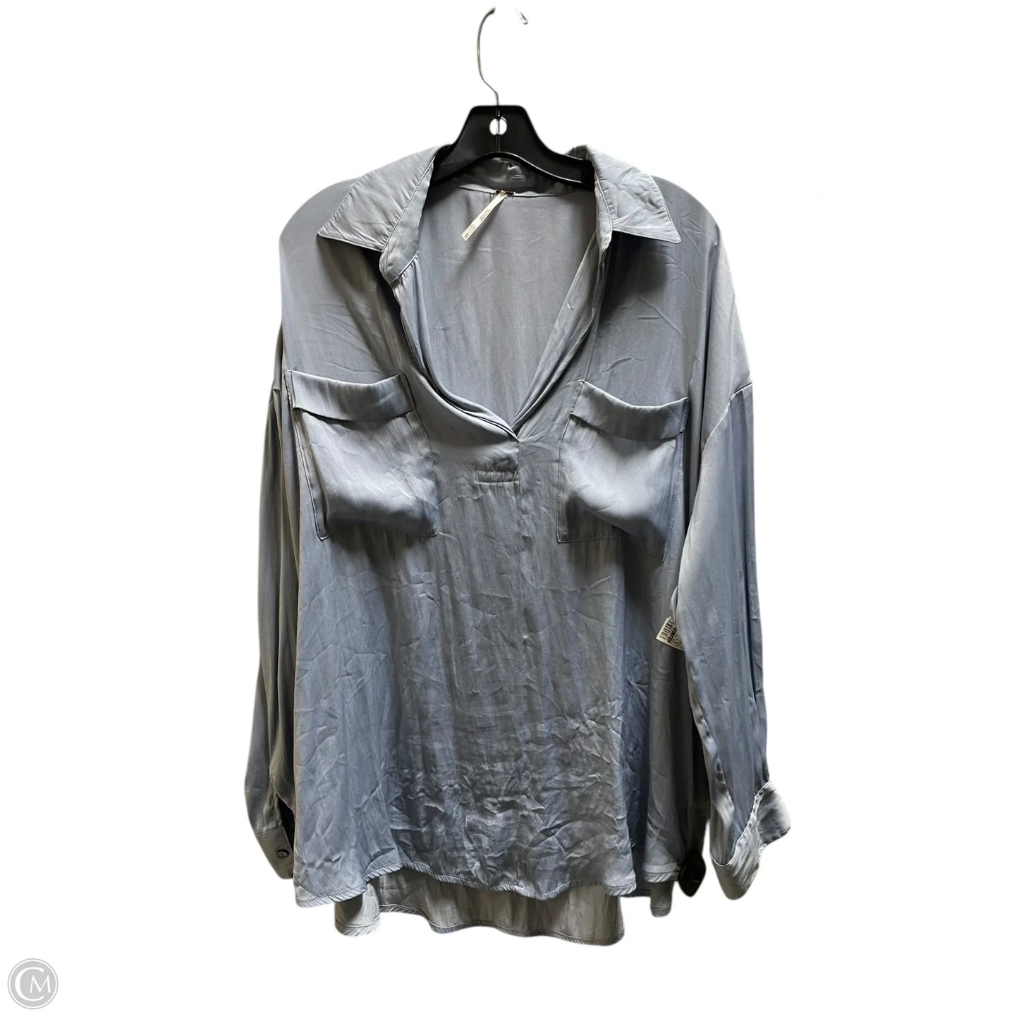 Top Long Sleeve By Free People In Blue, Size: Xl