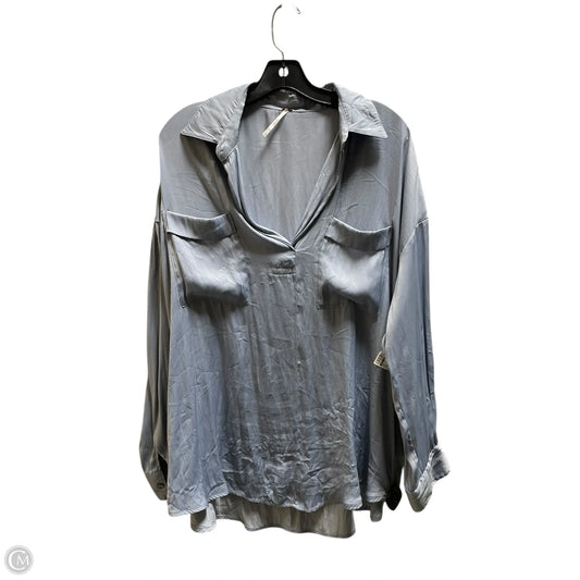 Top Long Sleeve By Free People In Blue, Size: Xl