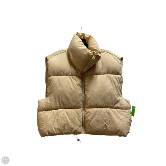 Vest Puffer & Quilted By Clothes Mentor In Tan, Size: Xl
