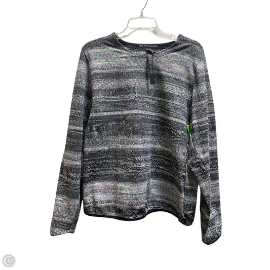 Athletic Top Long Sleeve Collar By Lululemon In Multi-colored, Size: M