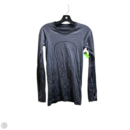 Athletic Top Long Sleeve Crewneck By Lululemon In Blue, Size: 6