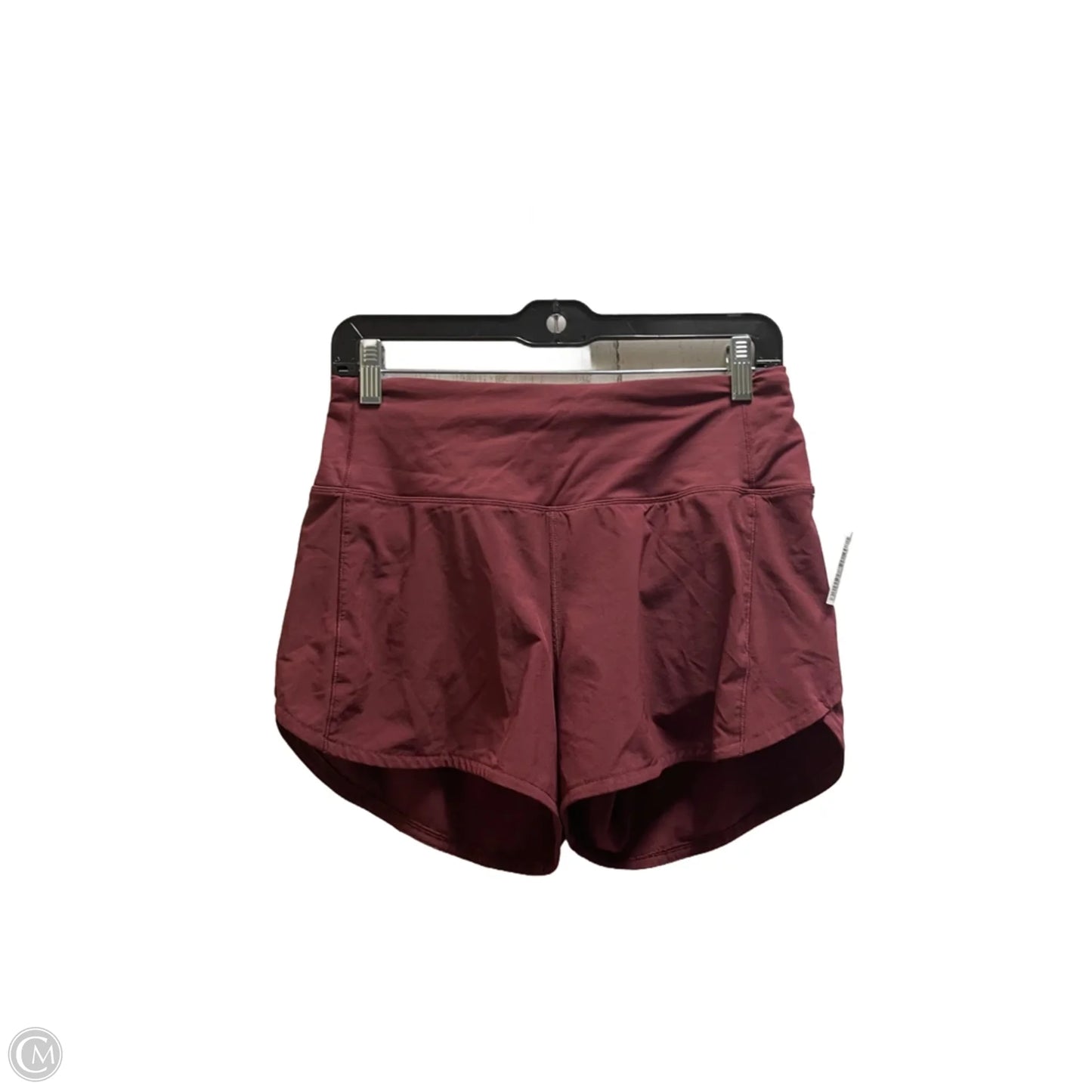 Athletic Shorts By Lululemon In Maroon, Size: 6