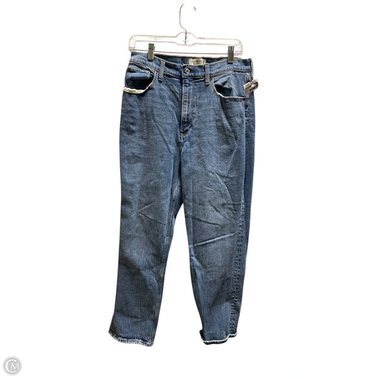 Jeans Straight By Abercrombie And Fitch In Blue Denim, Size: 10